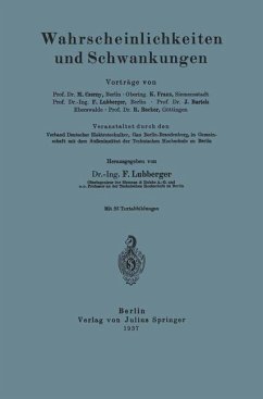 Wahrscheinlichkeiten und Schwankungen - Czerny, Marianus;Franz, K.;Lubberger, Fritz