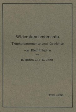 Widerstandsmomente - Böhm, B.;John, E.