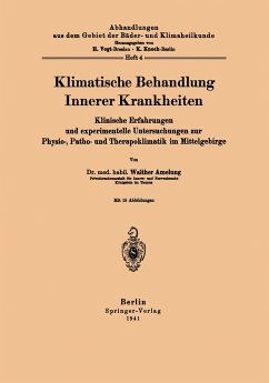 Klimatische Behandlung Innerer Krankheiten - Amelung, Walther