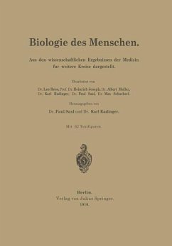 Biologie des Menschen - Heß, Leo;Joseph, Heinrich;Müller, Albert;Saxl, Paul;Rudinger, Karl