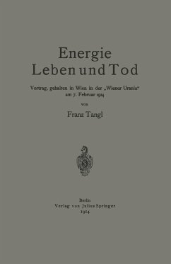 Energie Leben und Tod - Tangl, Franz