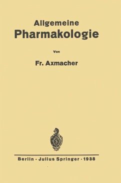 Allgemeine Pharmakologie - Axmacher, Friederich