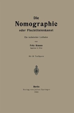 Die Nomographie oder Fluchtlinienkunst - Krauss, Fritz