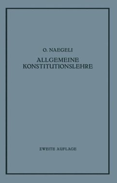 Allgemeine Konstitutionslehre - Naegeli, O.
