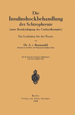 Cover Die Insulinshockbehandlung der Schizophrenie