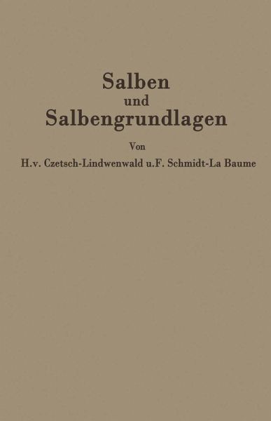 Salben und Salbengrundlagen