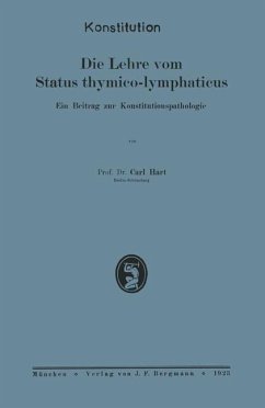 Die Lehre vom Status thymico-lymphaticus - Hart, NA;Lubarsch, NA