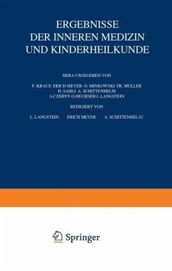 Ergebnisse der inneren Medizin und Kinderheilkunde - Langstein, L.;Schittenhelm, A.