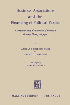 Business Associations and the Financing of Political Parties - Heidenheimer, Arnold J.;Langdon, Frank C.
