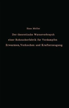 Der theoretische Wärmeverbrauch einer Rohzuckerfabrik für Verdampfen, Erwärmen, Verkochen und Krafterzeugung - Möller, Hans