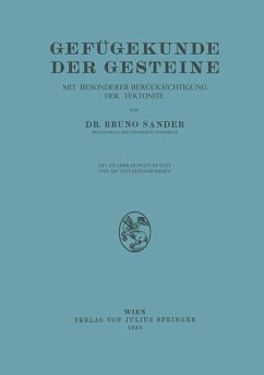 Gefügekunde der Gesteine - Sander, Bruno