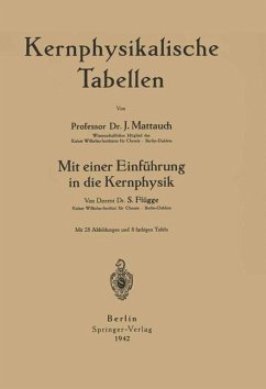 Kernphysikalische Tabellen - Mattauch, NA;Flügge, NA