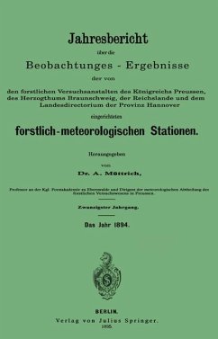 Jahresbericht über die Beobachtungs-Ergebnisse - Müttrich, A.