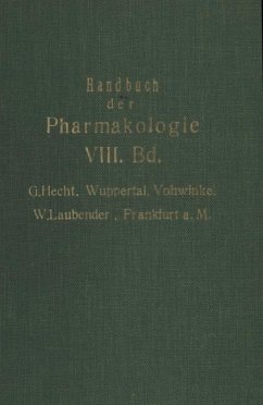 Handbuch der Experimentellen Pharmakologie - Hecht, G.;Laubender, W.