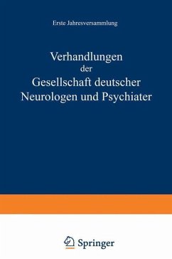 Verhandlungen der Gesellschaft Deutscher Neurologen und Psychiater - Nitsche, NA