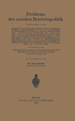 Probleme der sozialen Betriebspolitik - Arnhold, C.;Brauweiler, R.;Landmann, H.