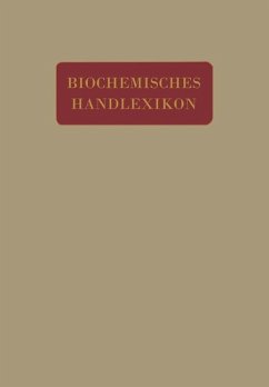 Biochemisches Handlexikon - Altenburg, H.;Bang, I.;Bartelt, K.