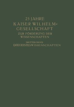 25 Jahre Kaiser Wilhelm-Gesellschaft