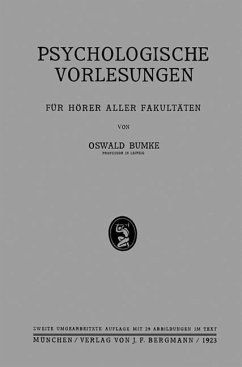 Psychologische Vorlesungen - Bumke, Oswald