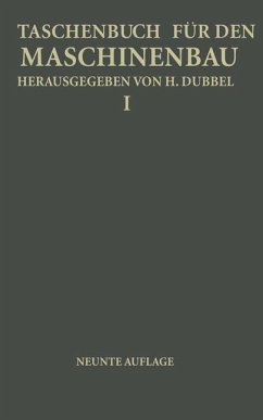 Taschenbuch für den Maschinenbau - Baer, H.;Glage, G.;Gruhl, W.;Dubbel, H.