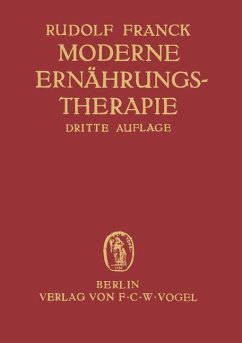 Moderne Ernährungstherapie für die Praxis des Arztes - Franck, Rudolf