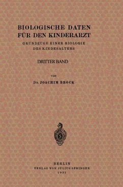Biologische Daten für den Kinderarzt - Brock, Joachim;Knauer, H.;Rudder, B. de