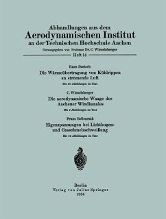 Abhandlungen aus dem Aerodynamischen Institut an der Technischen Hochschule Aachen - Doetsch, Hans;Wieselsberger, C.;Bollenrath, Franz