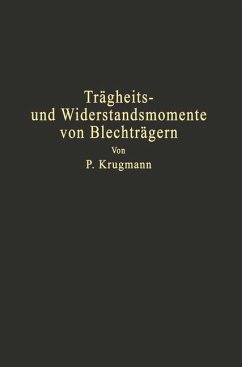 Trägheits- und Widerstandsmomente von Blechträgern - Krugmann, P.