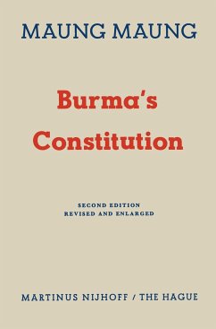 Burma¿s Constitution - Maung Maung