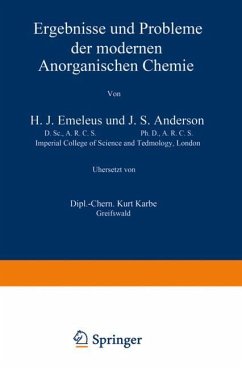 Ergebnisse und Probleme der Modernen Anorganischen Chemie - Emelaeus, H. J.;Anderson, J. S.;Kurt, NA