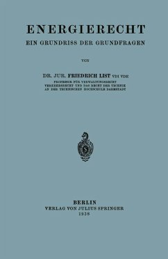 Energierecht - List, Friedrich Energierecht - List, Friedrich