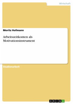 Arbeitszeitkonten als Motivationsinstrument (eBook, PDF) - Hofmann, Moritz