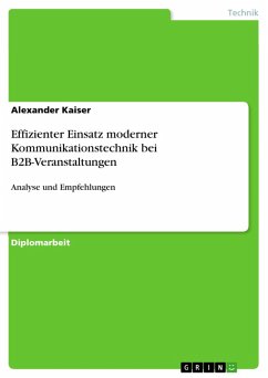 Effizienter Einsatz moderner Kommunikationstechnik bei B2B-Veranstaltungen (eBook, PDF) - Kaiser, Alexander