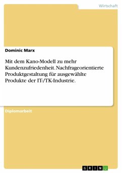 Nachfrageorientierte Produktgestaltung unter Anwendung des Kano-Modells der Kundenzufriedenheit für ausgewählte Produkte der IT-/TK-Industrie (eBook, ePUB) - Marx, Dominic