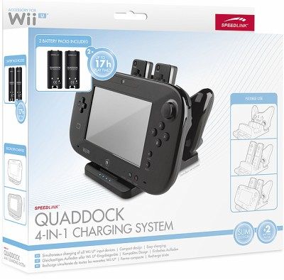 Speedlink QUADDOCK 4-In-1 Charging System, Ladestation für Wii U, schwarz -  Portofrei bei bücher.de kaufen