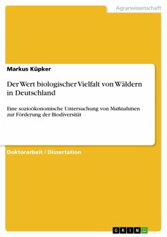 Der Wert biologischer Vielfalt von Wäldern in Deutschland (eBook, PDF) - Küpker, Markus