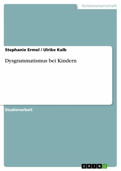 Dysgrammatismus bei Kindern (eBook, ePUB)
