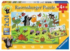 Image of 2er Set Puzzle, je 24 Teile, 26x18 cm, Der Maulwurf im Garten