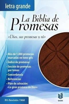 Biblia de Promesas Letra Grande Piel ESP. Caf'