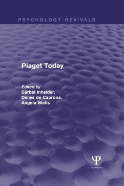 Cover Piaget Today (Psychology Revivals) (eBook, PDF)