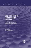 Experiments in Personality: Volume 1 (Psychology Revivals) (eBook, ePUB)