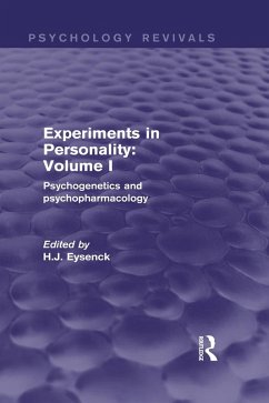 Experiments in Personality: Volume 1 (Psychology Revivals) (eBook, ePUB)