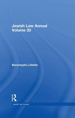Jewish Law Annual Volume 20 (eBook, PDF)