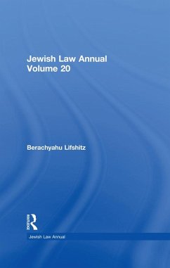 Cover Jewish Law Annual Volume 20 (eBook, PDF)