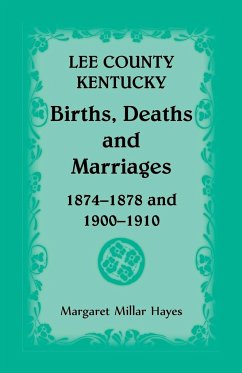 Lee County, Kentucky, Births, Deaths, and Marriages 1874-1878 and 1900-1910 - Hayes, Margaret Millar