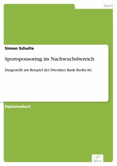 Sportsponsoring im Nachwuchsbereich (eBook, PDF) - Schulte, Simon