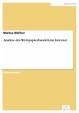 Analyse des Wertpapierhandels im Internet (eBook, PDF)