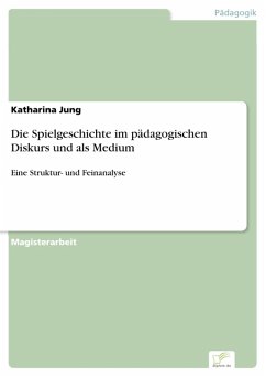 Die Spielgeschichte im pädagogischen Diskurs und als Medium (eBook, PDF) - Jung, Katharina