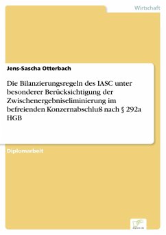 Die Bilanzierungsregeln des IASC unter besonderer Berücksichtigung der Zwischenergebniseliminierung im befreienden Konzernabschluß nach § 292a HGB (eBook, PDF) - Otterbach, Jens-Sascha