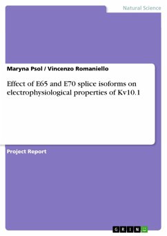 Effect of E65 and E70 splice isoforms on electrophysiological properties of Kv10.1 (eBook, PDF)